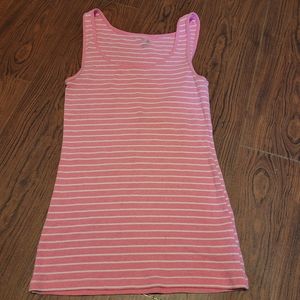 Pink and white striped Gap tank top size med
